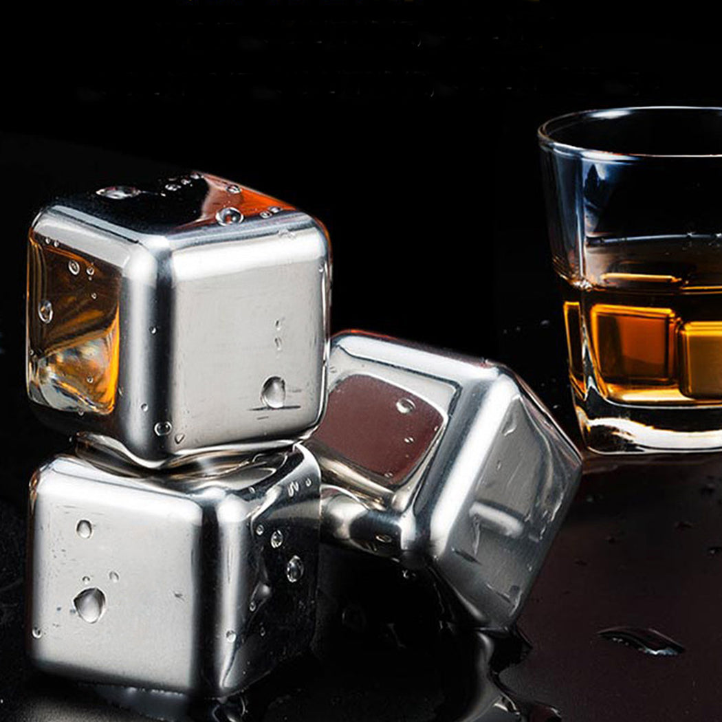 Stainless Steel Reusable Ice Cubes | 4 Packing Options