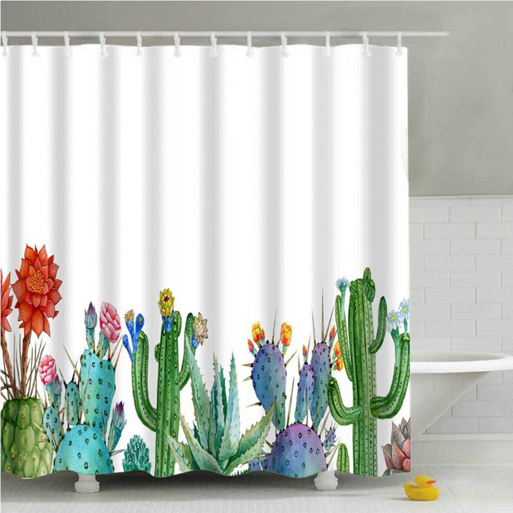 Rust-Resistant  Machine Washable Shower Curtain | With Hooks
