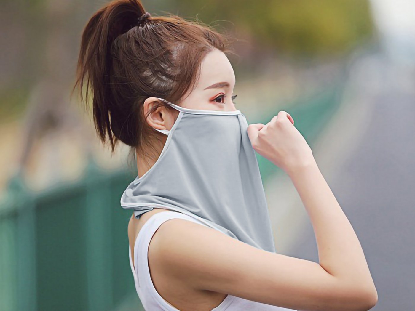 Ice Silk Sun Proof Face Mask Breathable Bandanna