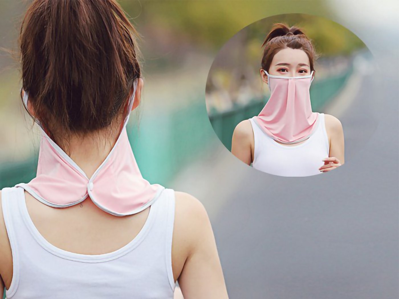 Ice Silk Sun Proof Face Mask Breathable Bandanna