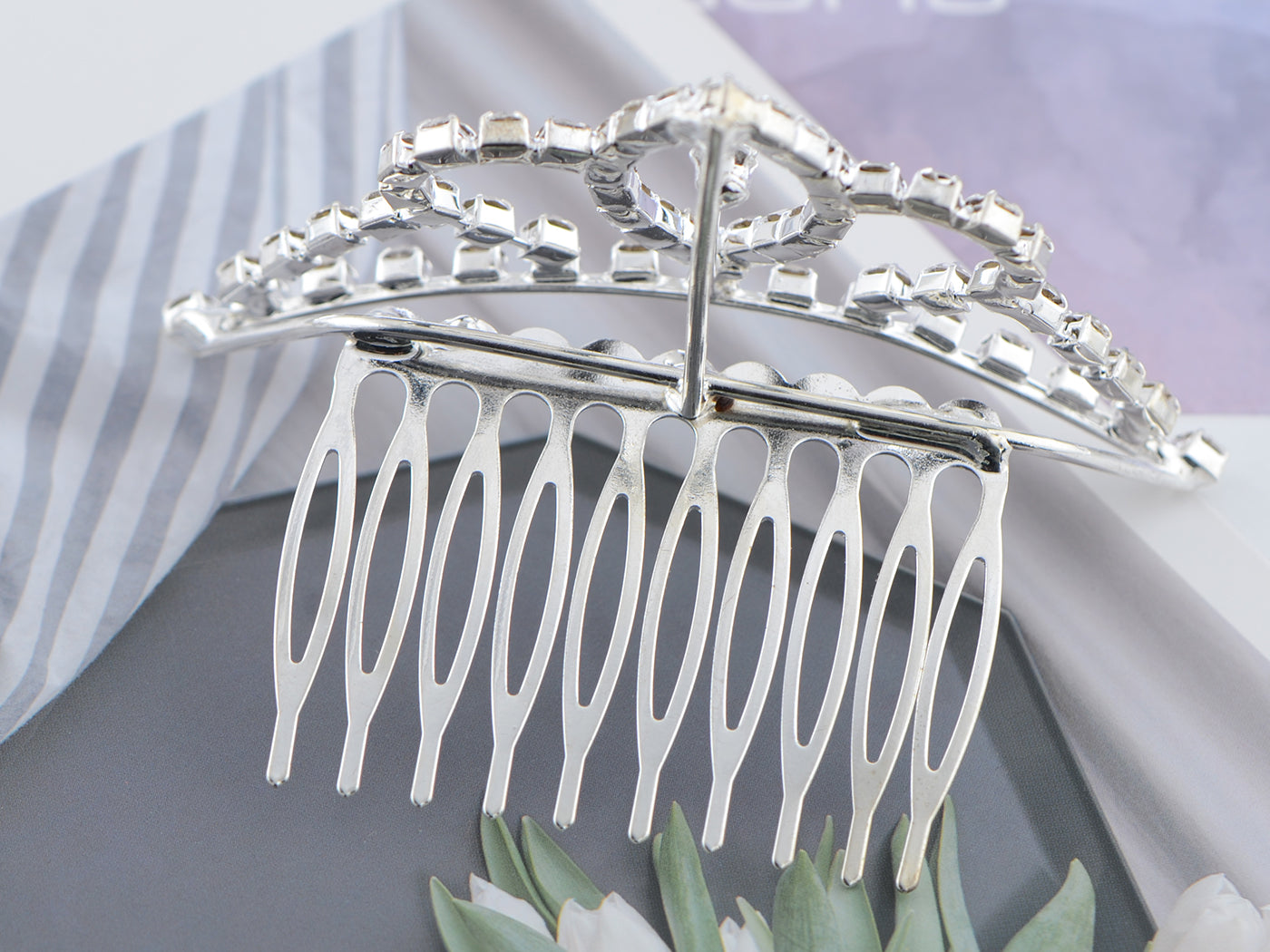 Girl Bridesmaid Bridal Princess Crown Comb Tiara Hair Clips For Party Favor