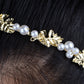 Royal Princess Tiara Tiny Flower Flawless Pearl Headband