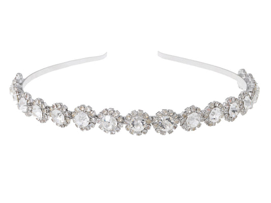 Colored Studded Floral Head Band Piece