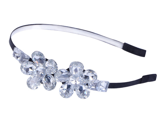 Decorative Vintage Diamond Jeweled Butterfly Hair Piece Headband ()