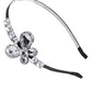 Decorative Vintage Diamond Jeweled Butterfly Hair Piece Headband ()