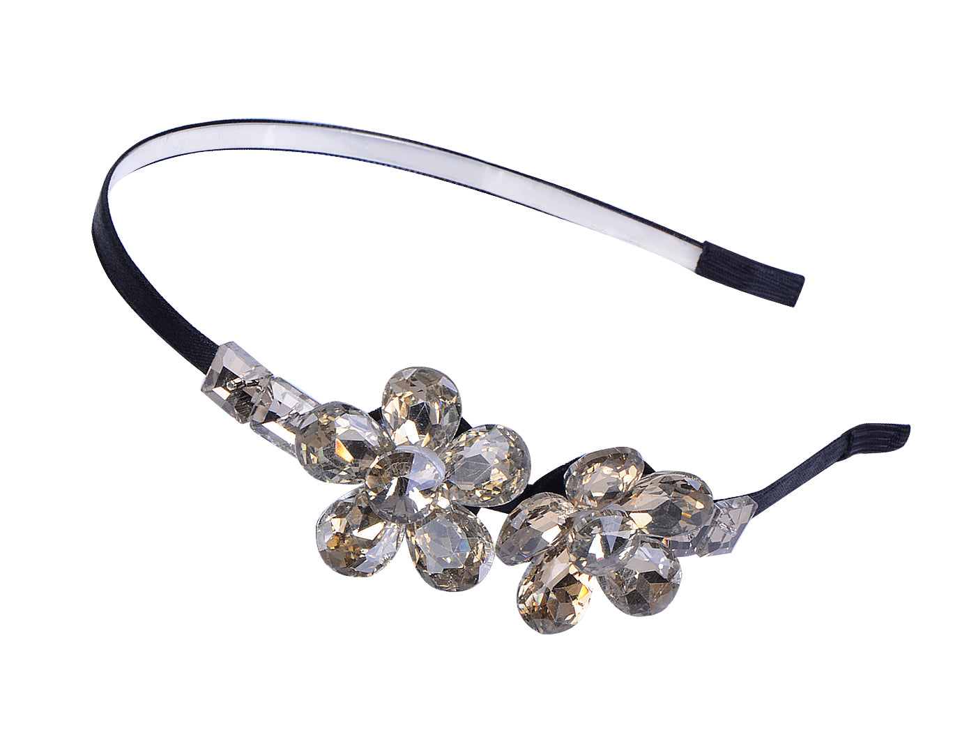 Decorative Vintage Diamond Jeweled Butterfly Hair Piece Headband ()