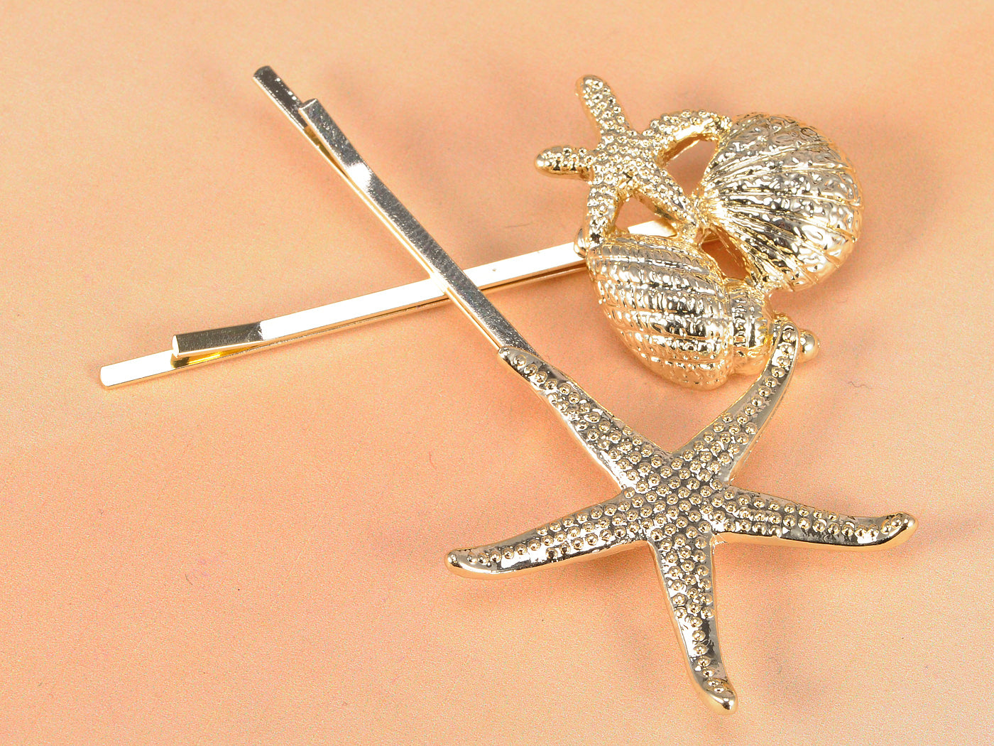 Starfish Shells Two Hair Pin Set