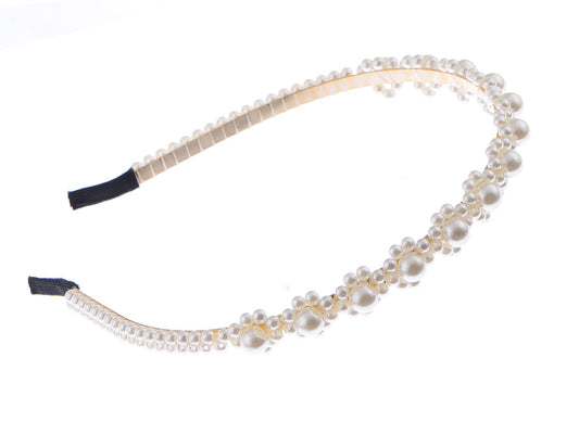 Pearls Bling Flower Headband For Women Gift