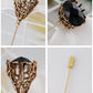 Retro Silver Hat Pin Hollow-out Design Long Stick Pin Vintage Style Fashion Accessories