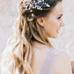 Alilang Flower Hair Comb for Women and Girls Wedding Bridal Crystal Hair Piece Hair Accessories