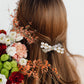 Alilang Womens Golden Tone Luxury Pearl Crystal Rhinestones Bow Tie Hair Clip