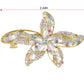 Alilang Luxury Sparkly Crystal Rhinestone Starfish Hair Barrettes Fancy Snap Hair Clips Head Accessories for Women Girls