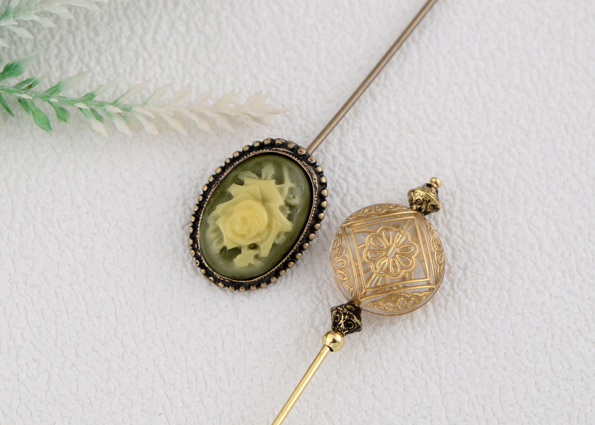 Victorian Style Yellow Gold Antique Hat Pin at antique hat pins for sale Victorian Style Yellow Gold Antique Hat Pin at antique hat pins for sale