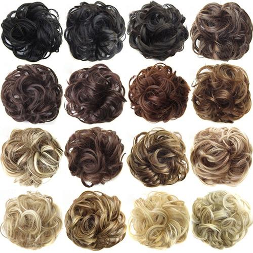 Synthetic Bun Hairpiece Scrunchies