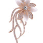 Alilang Womens Fashion Clear Crystal Rhinestones Floral Bouquet Bridal Brooch Pin
