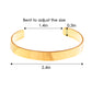 Alilang Gold Cuff Bracelet for Women 18K Gold Plated Stainless Steel Oval Bangle Minimalist Wide Open Bracelet Delicate Jewelry Gift