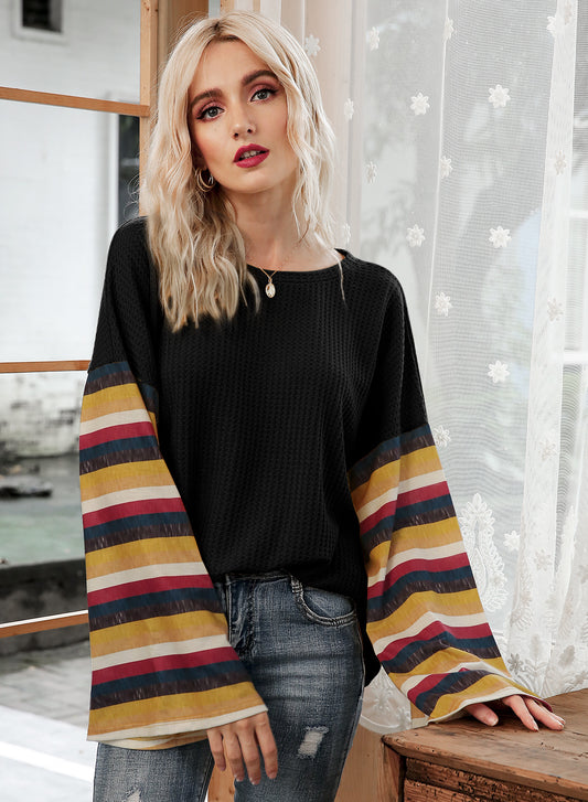 Striped Sleeve Lounge Tunic