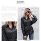 Tie With Love Button Down Elegant Dropped Sleeve Blouse