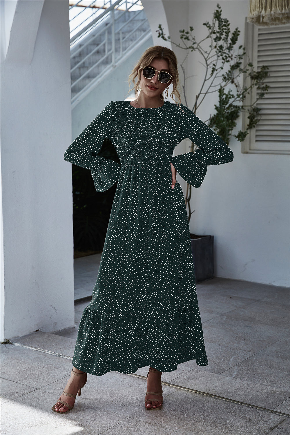 easy summer maxi dress Smocked Chest Summer Dress – ALILANG.COM