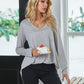 Loose and Soft Long Flared Cozy Tee