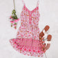 Boho Floral Print Slip Dress