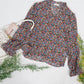 Anna-Kaci Women Summer Boho Ruffle Shirt Drawstring Long Sleeve Flowy Blouse