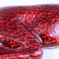 Ruby Red Enamel Speed Jaguar Leopard Hound Clip Keychain