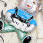 Enamel Painted Animated Cartoon School Boy Nerd Teddy Bear Keychain
