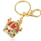 Red Orange Renaissance Royal Majesty King Crown Key Chain