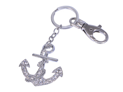 Silver Nautical Anchor Sailor Key Chain