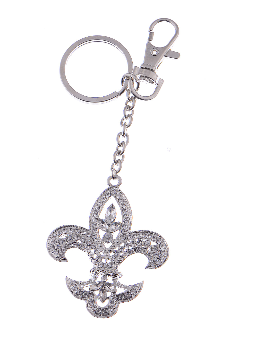 Colored French Fluer De Lis Lily Key Chain