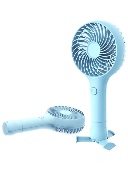 Portable USB Rechargeable Battery Operated Desk Fan Stretch Base with 3 Speeds