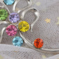 Women??S Silver Multicolored Floral Brooch Pin