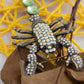 Vintage Reproduction Chrysolite Scorpion Brooch Pin