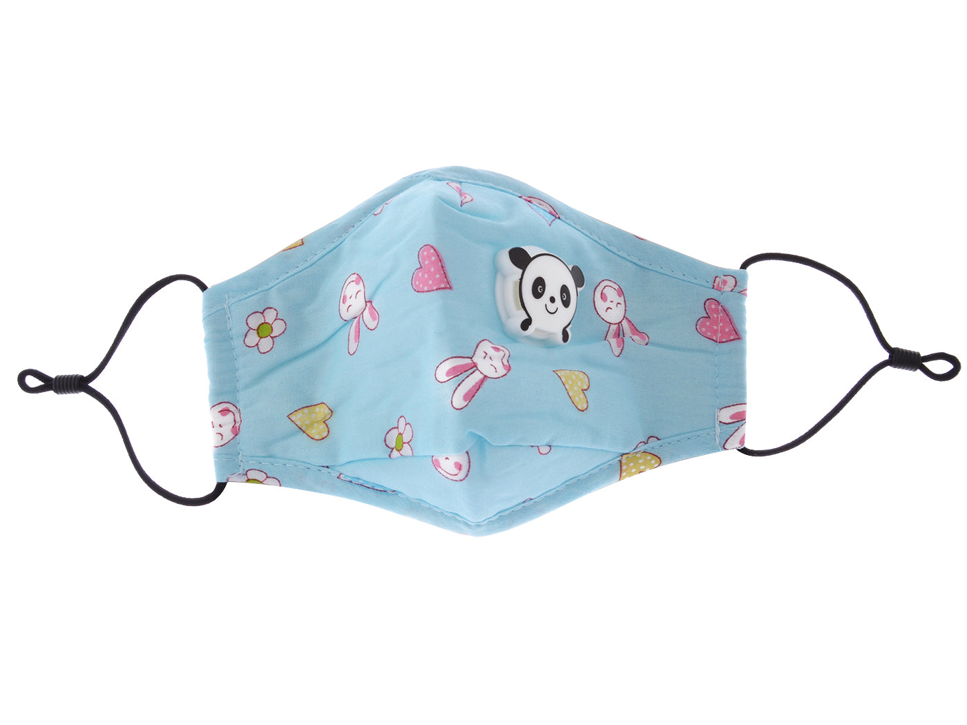 Children's Printed Panda Face Cover with Breathing Valve - 6Pack