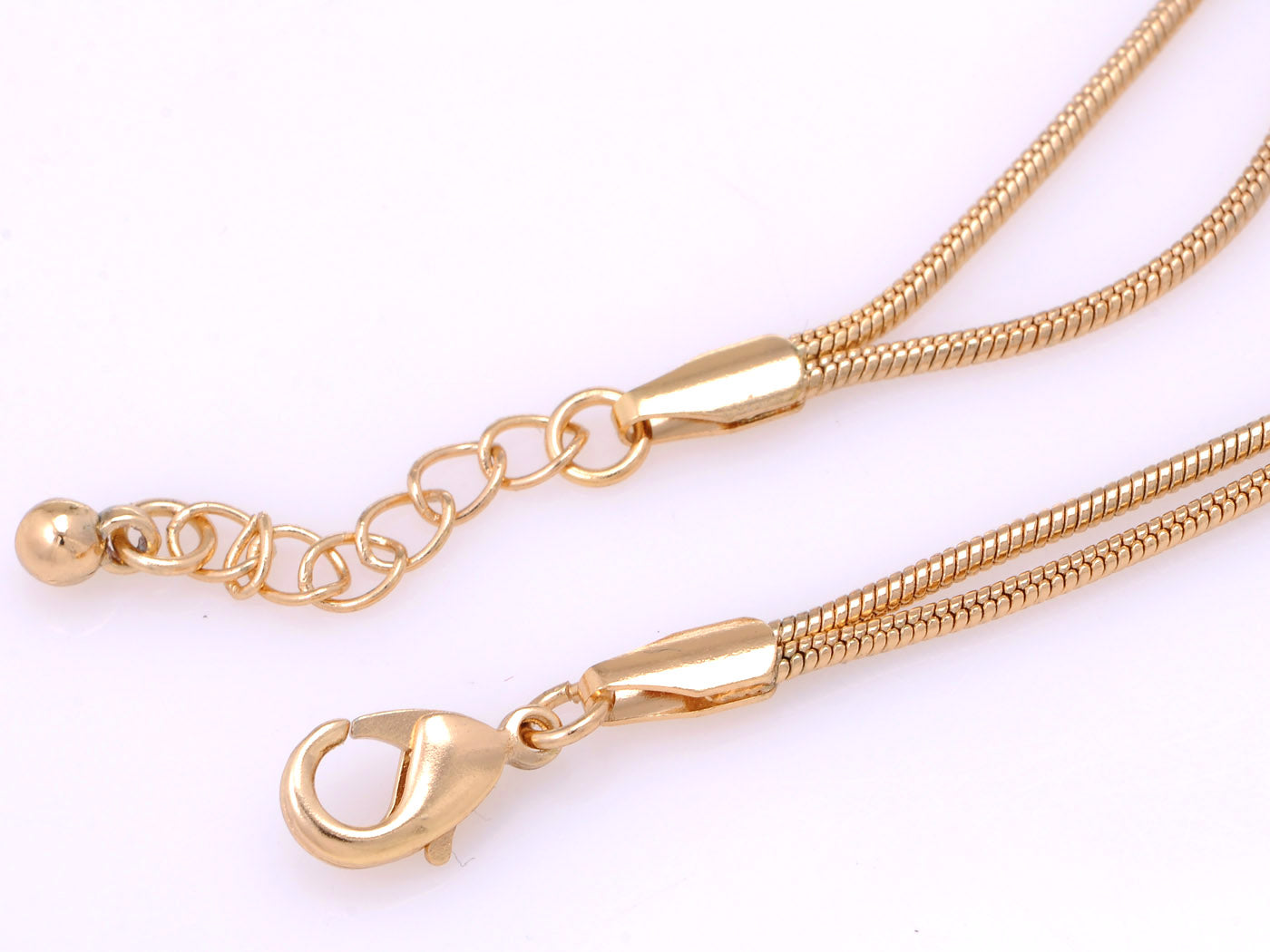 Classically Sleek D Pipe Necklace With Double Rope Accent