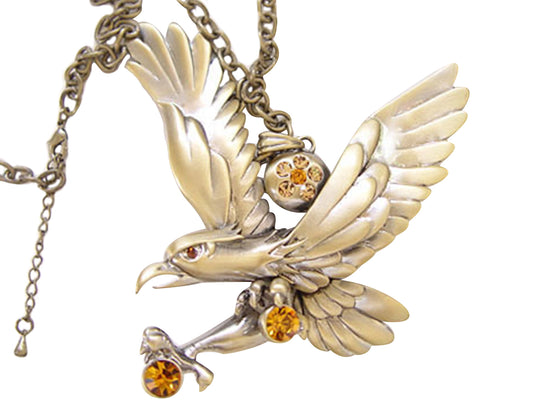 Hunting Hawk Flying Eagle Pendant D Freedom Necklace