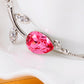Rose Pink Single Petal Flower Necklace