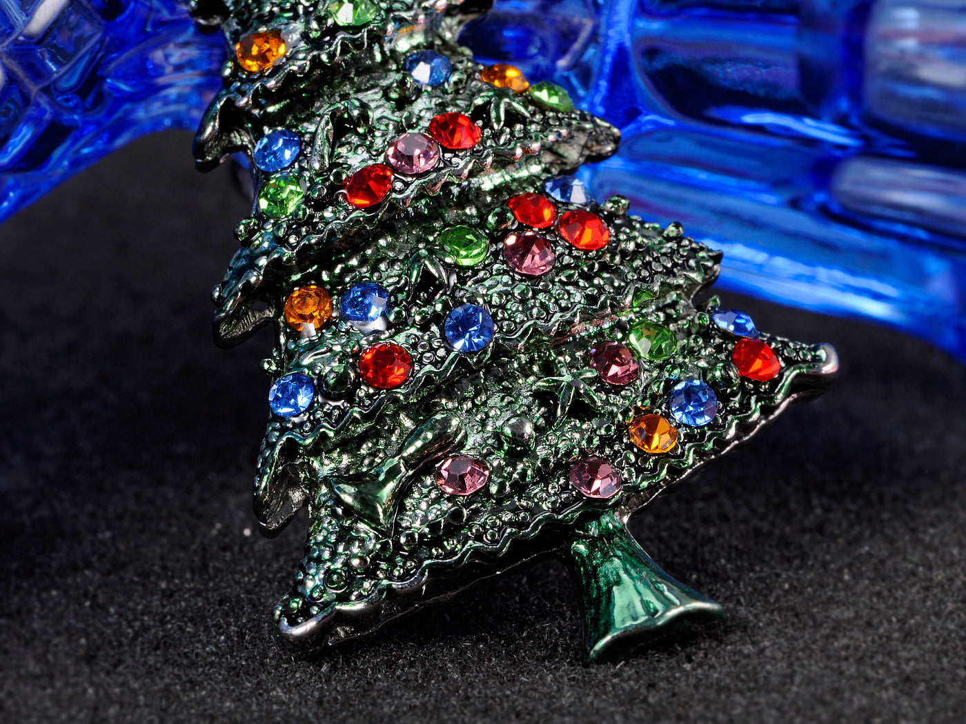 Ornament Light Merry Christmas Ice Pine Tree Pendant Necklace
