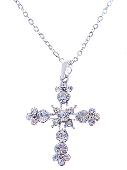 Deate Flourish Holy Cross Pendant Necklace