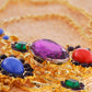Festive Multicolor Holy Cross Pendant Necklace