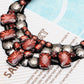 Black Brown Red Grey Gemss Tribal Statement Tie Bib Necklace