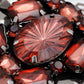 Black Brown Red Grey Gemss Tribal Statement Tie Bib Necklace