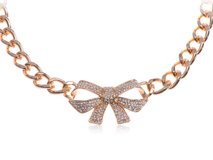 Bow Chain Statement Necklace