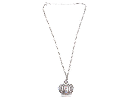 King Crown Bling Royal Aurora Chain Pendant Necklace