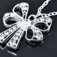Ribbon Bow Tie Able Necklace Pendant