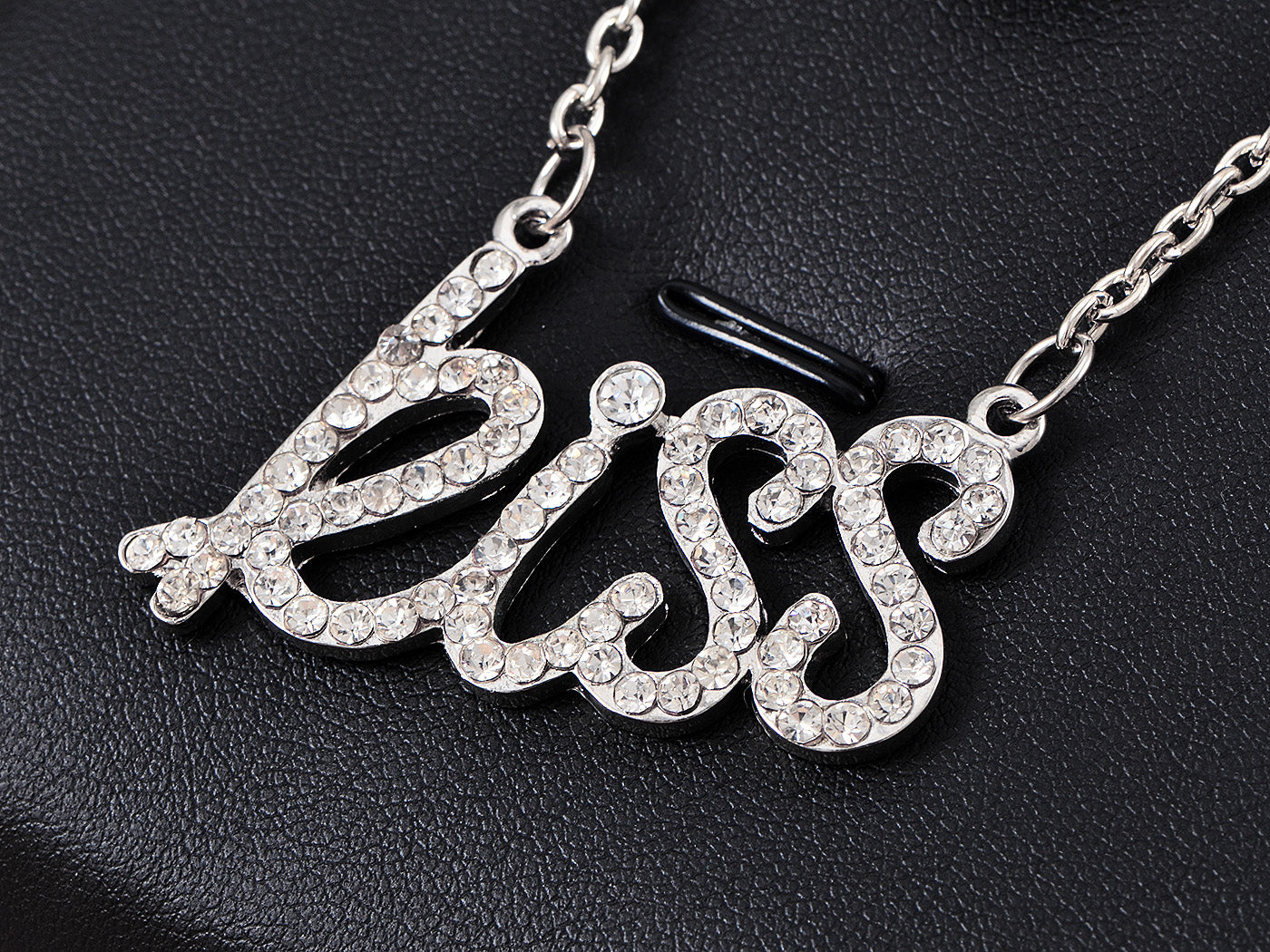 Kiss Letter Word Pendant Necklace