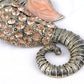 Women Topaz Creature Seahorse Pendant Necklace