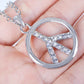 Able Peace Sign Retro Necklace