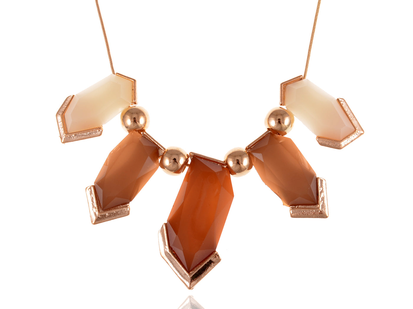 Statement Gemss Collar Necklace With Accents